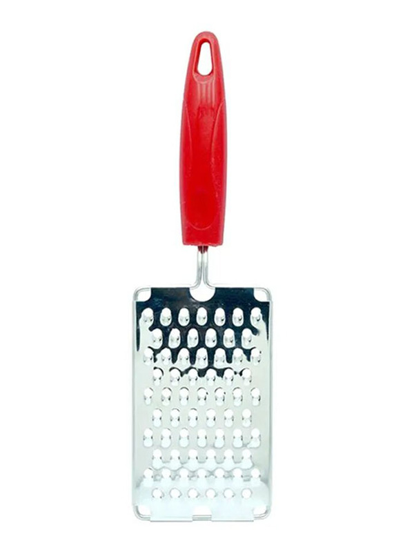 Raj 29cm Stainless Steel Grater, Red/Silver