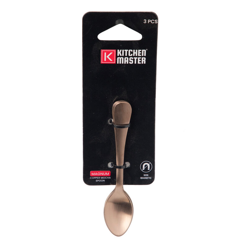KITCHEN MASTER COPPER MOCCA SPOON, KM0110MS, 3 PC PACK, MAGNUM