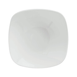 BARALEE SIMPLE PLUS WHITE SQUARE DEEP PLATE, 091161A, 22 CM (8 5/8")
