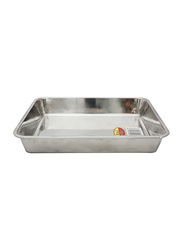 Raj X-Large Steel Deep Baking Tray, HKDT0XL, 46x32x8 cm, Silver