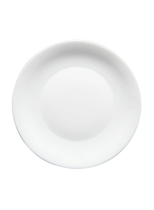 

Borosil 27cm Larah Opalware Round Dinner Plate, 11FPPLPW, White