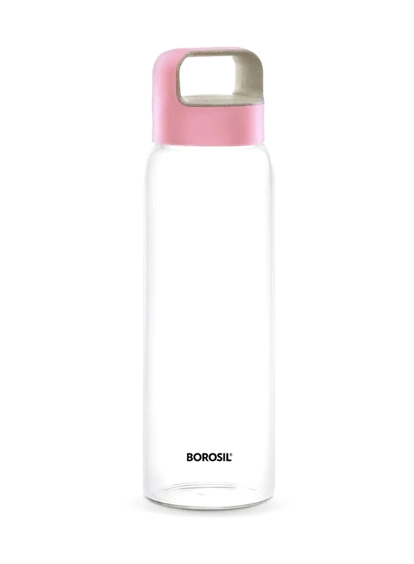 بوروسيل زجاجة مياه نيو جلاس 750 مل ، وردي ، BVBTWMPIN750