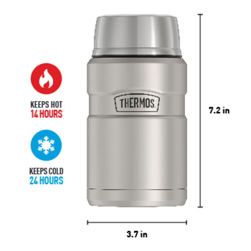 THERMOS STAINLESS STEEL VACUUM INSULATED STEEL JAR  710 ML, SK3020MS, INSULATED FOOD JAR, LUNCH BOX , STORAGE CONTAINER, THERMAL FLASK FOR TRAVEL