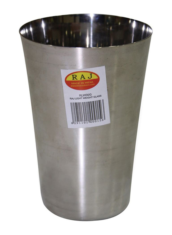 Raj 12cm Steel Light Weight Tumbler Glass, RLW00G, Silver