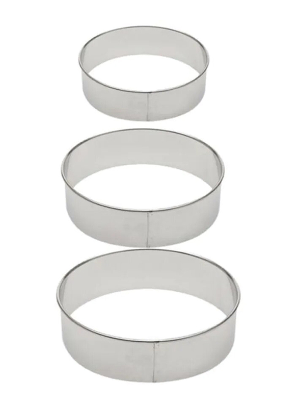 Raj 3-Piece Ring Cutter Set, Silver