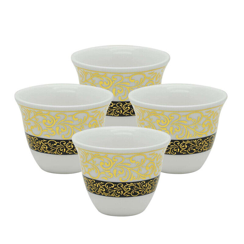 PEARL CERAMIC CAWA CUP, P00005, 4 PCS SET - STYLE 2, 90ML