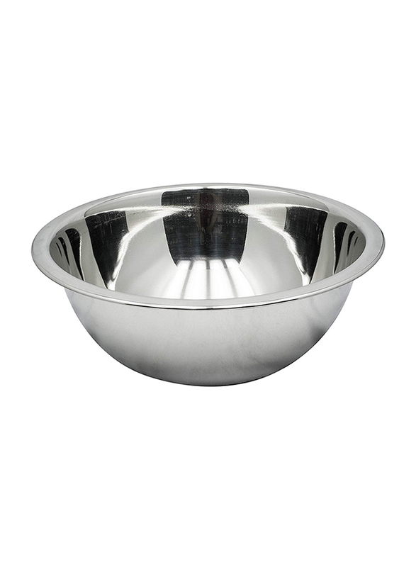 Raj 31cm Steel Fanta Bowl, RFB017, 31x12 cm, Silver