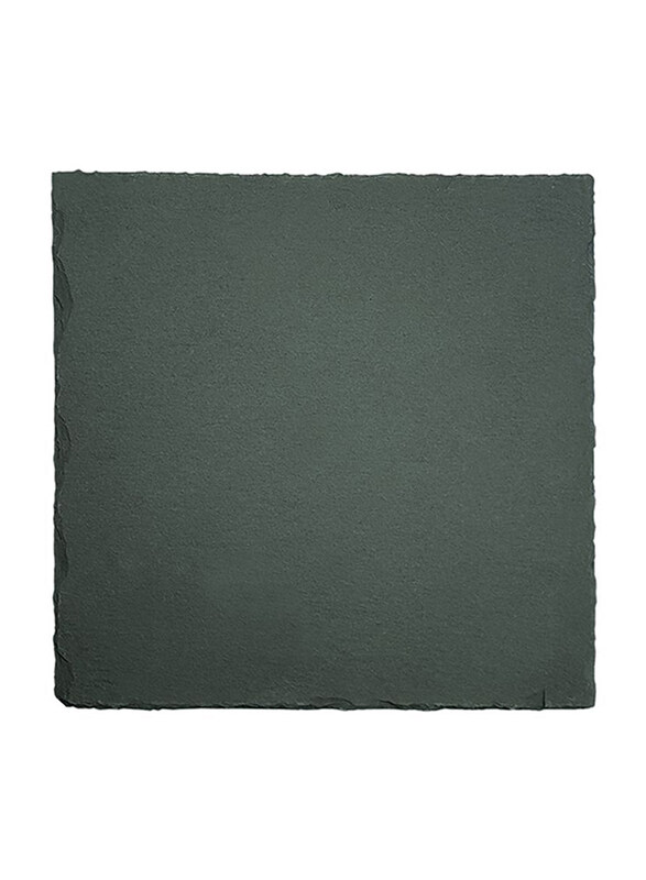 

Kitchen Master Raj 20cm Stoneware Square Slate Plate, SL0001, 20x20 cm, Grey