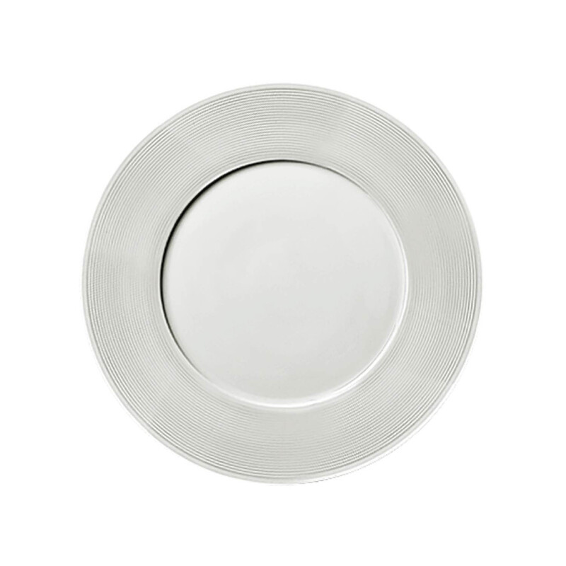 BARALEE WISH WHITE FLAT PLATE, 092053A, 27 CM WIDE RIM (10 5/8")