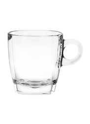 Ocean 195ml 6-Piece Set Caffe Glass Cappuccino Cup, P02441, Clear