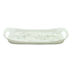 RK COMFORT TRAY LARGE WHITE STATIC GOLD, DWT1072WSG, 16.25" x 10.25"