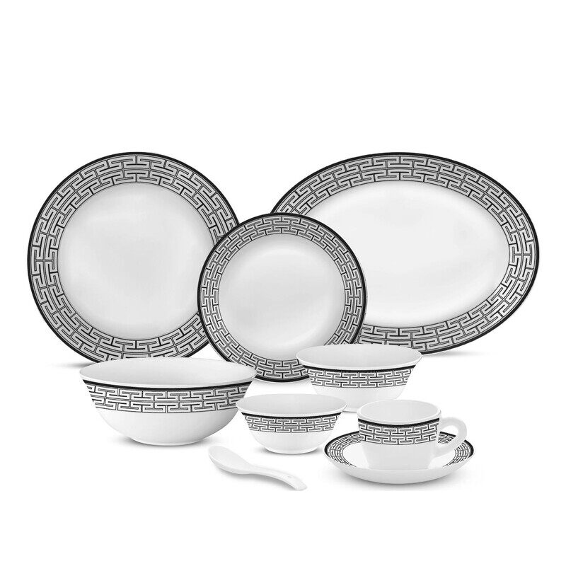 

Borosil LARAH PLANO OPAL 50 PC DINNER SET ZAHARA GREY