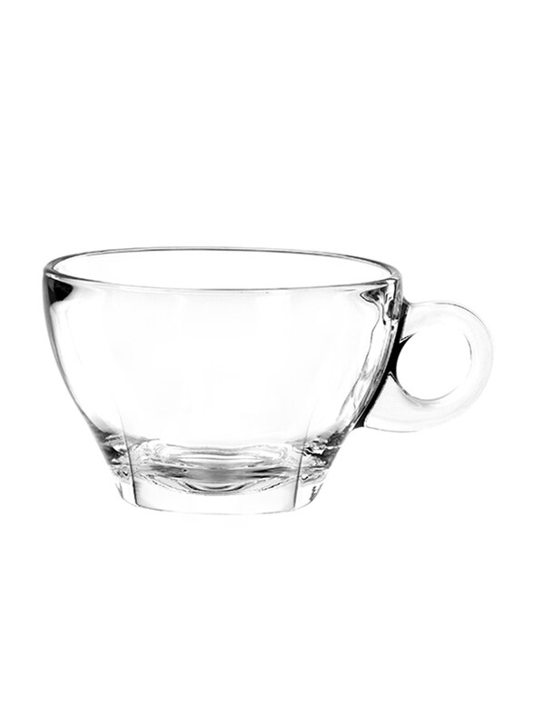 

Ocean 260ml 6-Piece Set Caffe Glass Latte Cup, P02443, Clear