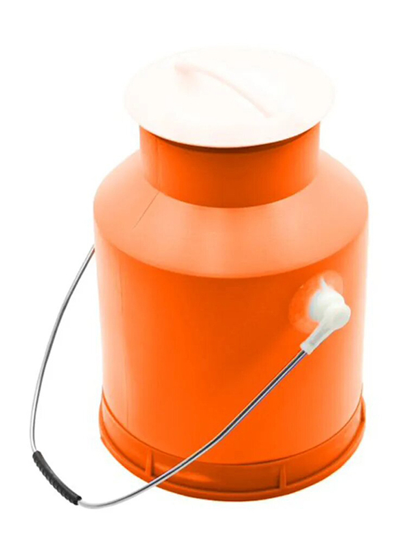 Action Light Weight Milk Storage Can, 15 Litres, Orange/Silver