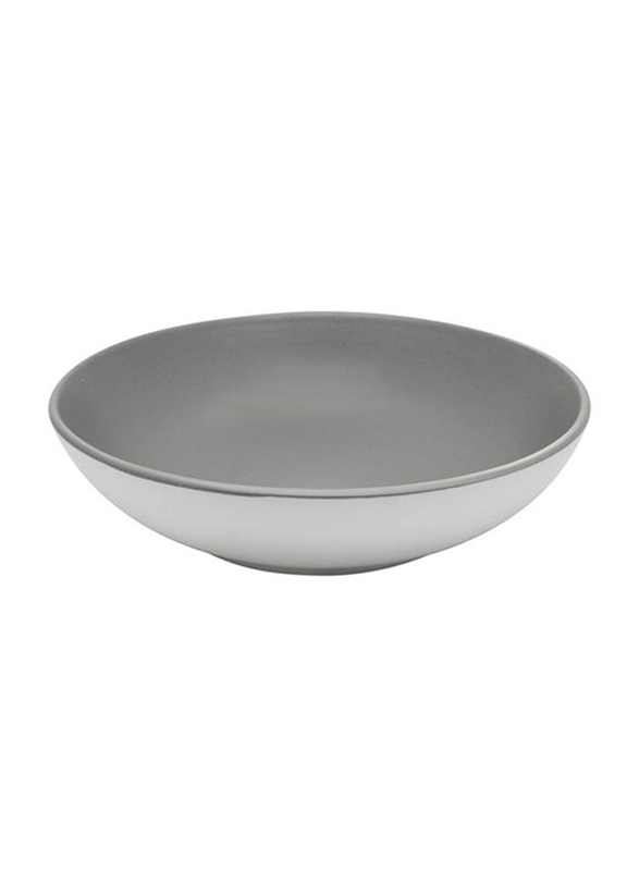 Kitchen Master 8-inch Luna Stoneware Serving Bowl, SW03LU, White
