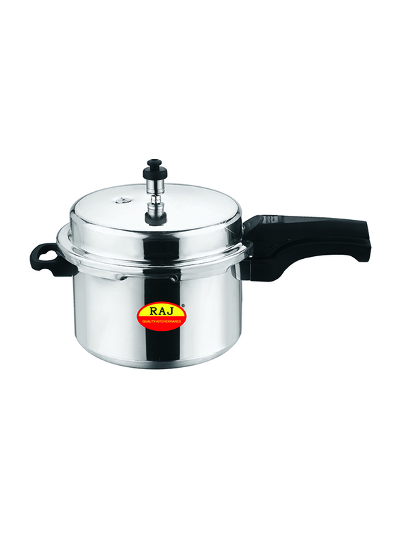 Raj 7.5 Ltr Aluminium Pressure Cooker with Outer Lid, RPCO03, Silver