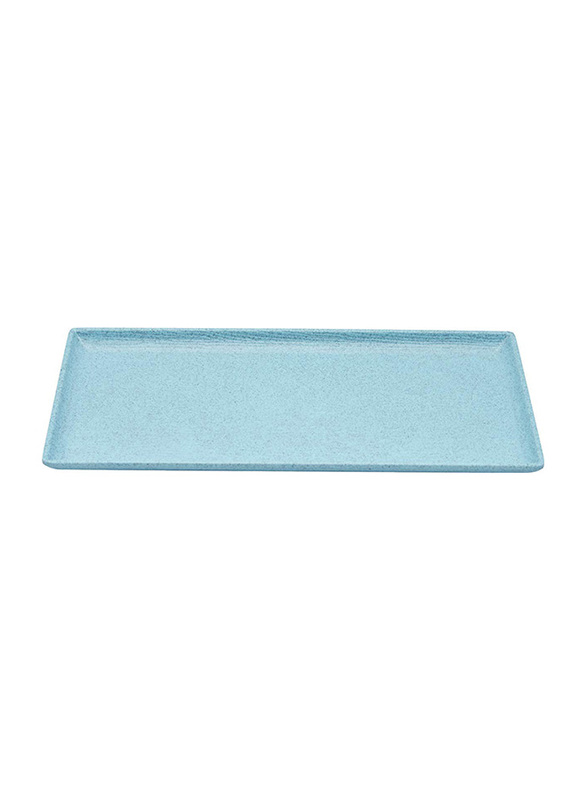 Dinewell 12-inch Speckle Melamine Rectangle Platter, DWMP0150BS, Blue