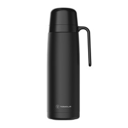 TERMOLAR STAINLESS STEEL R-EOLUTION BLACK VACUUM INSULATED BOTTLE , PORTABLE BOTTLE , INDOOR AND OUTDOOR USE , EASY TO CLEAN 1 LTR, TR57812