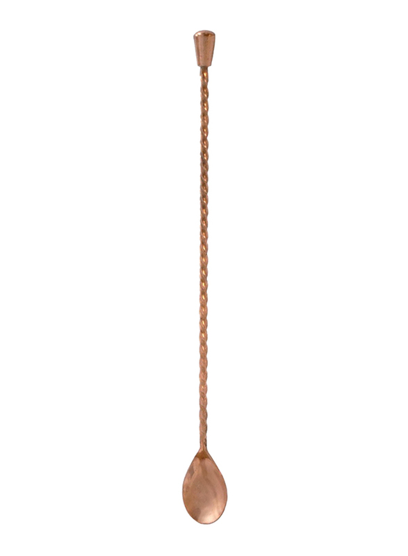 Raj 27cm Copper Bar Spoon, RCB008, Brown