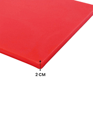 Kitchen Master Plastic Cutting Board, 60x40x2cm, CNCB14, Red