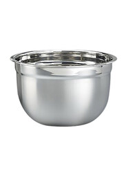 Raj 26cm Steel German Mixing Bowl, SGMB26M, 26x12.5 cm, Silver