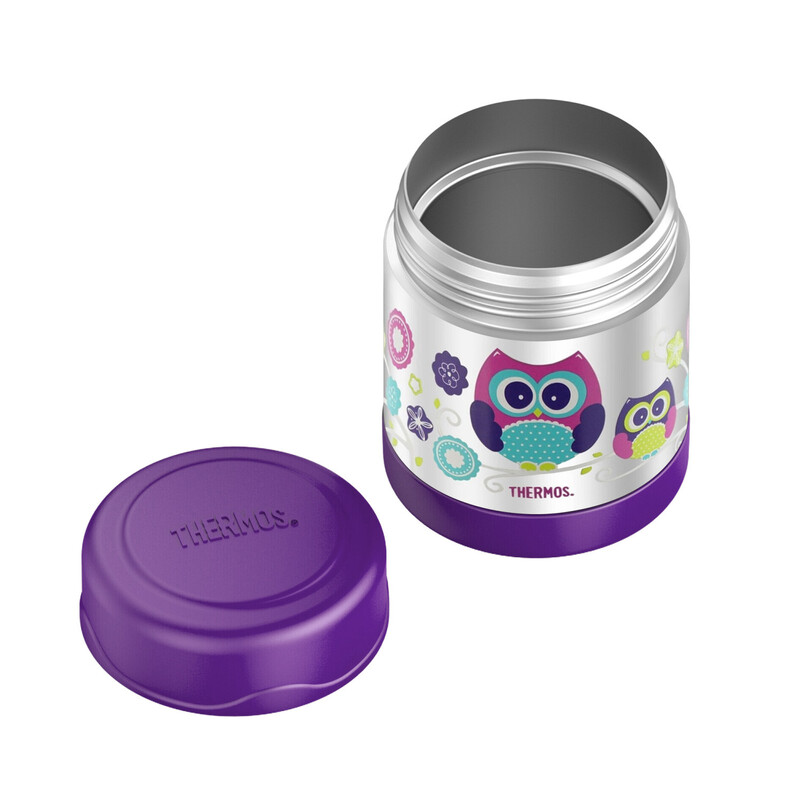 THERMOS FUNTAINER STAINLESS STEEL KIDS OWLS JAR 290ML, F3008OW, INSULATED FOOD JAR, LUNCH BOX , STORAGE CONTAINER, THERMAL FLASK FOR TRAVEL