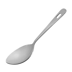 RAJ STAINLESS STEEL SOBER BASTING SPOON 10",SILVER,SC0017, Cooking Spoon, Serving Spoon, Stirring Soup Spoon