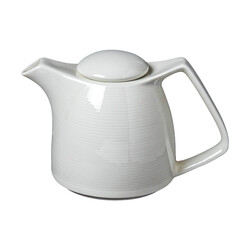BARALEE WISH WHITE COFFEE POT WITH LID, 092800A, 350 CC (11 3/4 OZ)