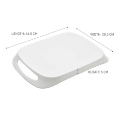 RK COMFORT TRAY X- LARGE WHITE STATIC GOLD, DWT1026WSG, 18"X11"