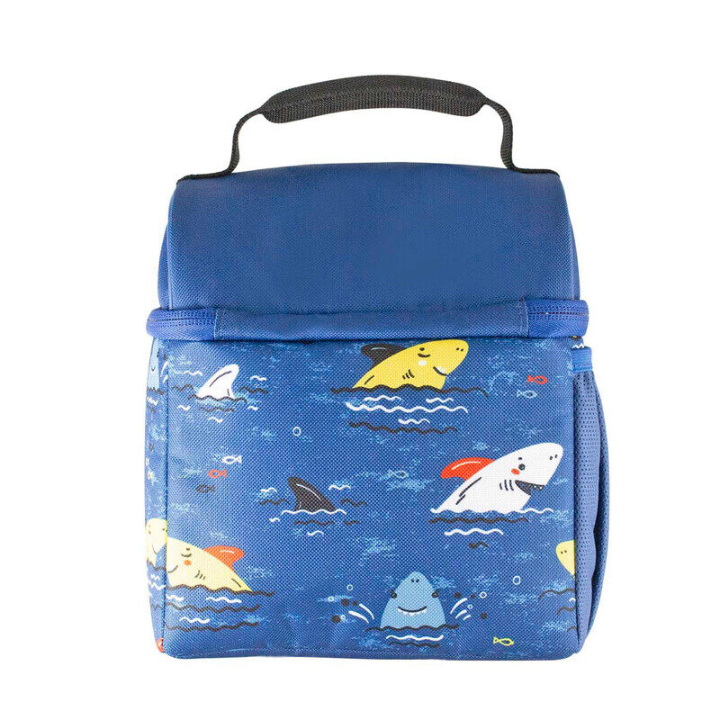 THERMOS STANDARD POP TOP REUSABLE LUNCH BAG SHARKS, N112268, INSULATED TRAVEL BAG, LUNCH INSULATED TRAVEL BAG, INSULATED INSULATED TRAVEL BAG