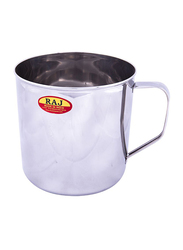 Raj 12cm Steel Deluxe Mug, NM0012, Silver