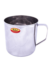 Raj 14cm Steel Deluxe Mug, NM0014, Silver
