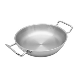 CHEFSET STEEL FRY PAN WITH SIDE HANDLE 22CM