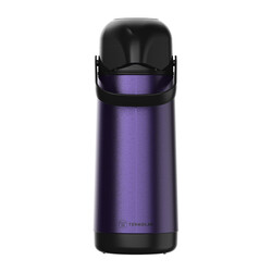 TERMOLAR LUMINA PUMP GLASS VACCUM FLASK AIRPOT,Stainless Steel,Heavy Duty and High Quality,Easy to pour and easy to clean Spout,Thermal Insulation,For Indoor and Outdoor Use PURPLE 1.0 LTR, TR57822