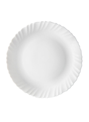 Borosil 27cm Larah Opalware Round Dinner Plate, 11FPFLPW, White