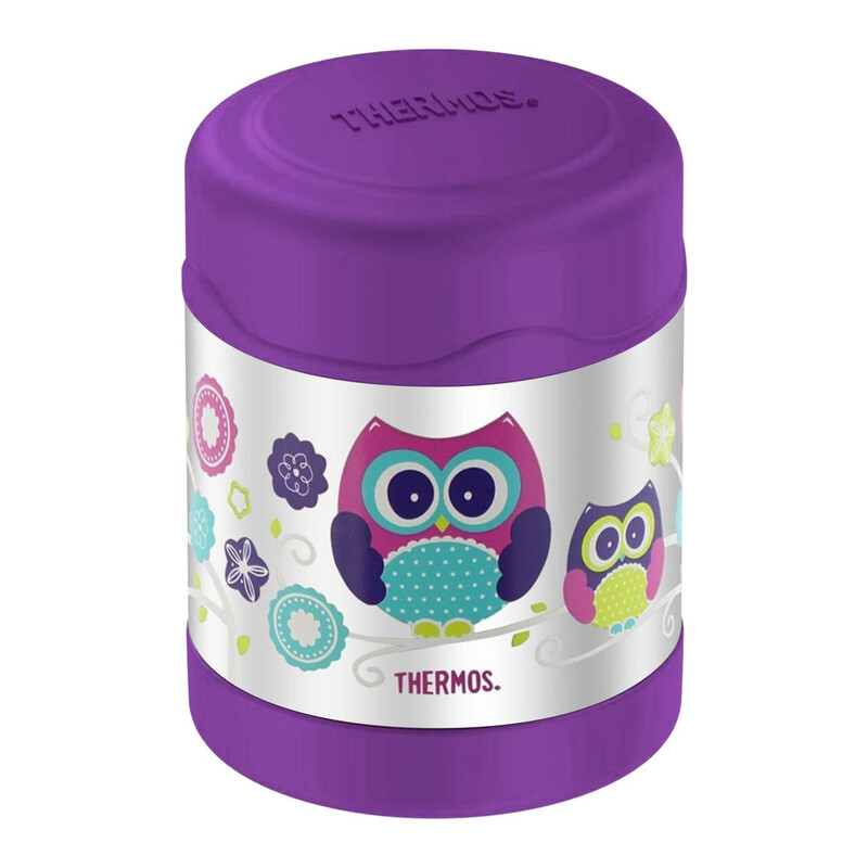 THERMOS FUNTAINER STAINLESS STEEL KIDS OWLS JAR 290ML, F3008OW, INSULATED FOOD JAR, LUNCH BOX , STORAGE CONTAINER, THERMAL FLASK FOR TRAVEL