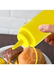 Chefset 12oz Plastic Squeezer Dispenser, Yellow
