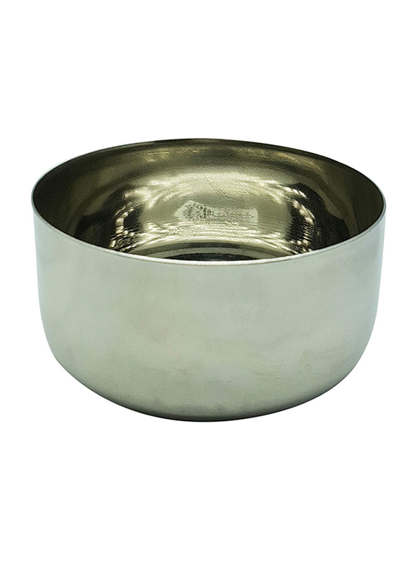 Raj 3.5 Steel Sada Vatti Serving Bowl, SV03.5, 5.5x2.5 cm, Silver