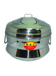 Raj Medium 12 Count 3-Part Steel Iddly Pot, KKIP0M, Silver