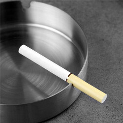 Raj Stainless Steel Ashtray Without Lid, 8 cm, VAT011, Cigar ashtray , Smoking accessory , Portable ashtray , Ash container , Bar Accessories