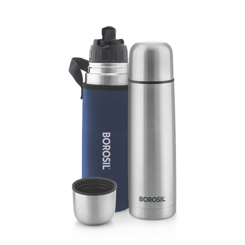 BOROSIL VACCUM THERMO FLASK BLUE 750ML