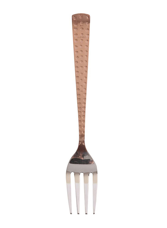 Raj 3-Piece 19cm Copper Dessert Fork Set, RCDF03, Brown