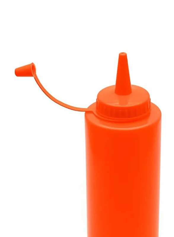 Chefset 8oz Plastic Squeezer Dispenser, Red