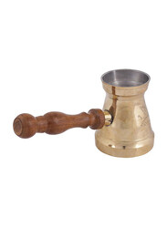 Raj 6.5cm Brass Turkish Coffee Pot, BTC005, 6.5x10 cm, Gold