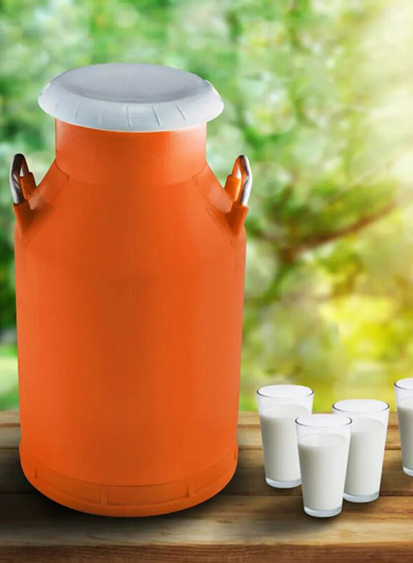 Action Light Weight Milk Storage Can, 40 Litres, Orange/Grey
