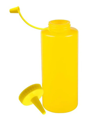 Chefset 12oz Plastic Squeezer Dispenser, Yellow