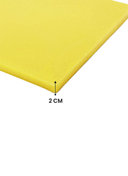 Kitchen Master Plastic Cutting Board, 40x30x2cm, CNCB09, Yellow