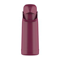 TERMOLAR MAGIC PUMP GLASS VACCUM FLASK AIRPOT, Heavy Duty and High Quality, Easy to pour and easy to clean Spout, Thermal Insulation, For Indoor and Outdoor Use MAROON 1.8 LTR, TR57849