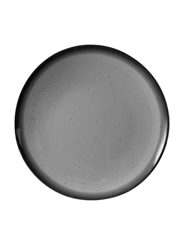 Dinewell 11.5-inch Riva Melamine Round Dinner Plate, DWP5186RG, Grey