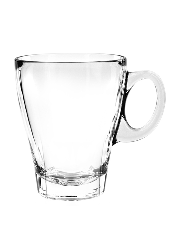 Ocean 355ml 6-Piece Set Caffe Glass Americano Mug, P02440, Clear